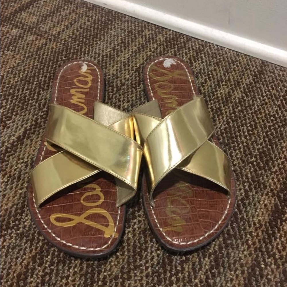 Sam Edelman Gold Sandals